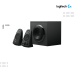 Speaker Logitech  |  Z623 SYSTEM WITH SUBWOOFER -Total watts (Peak): 400 W