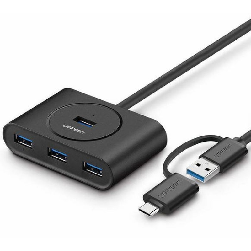 UGREEN  USB 3.0 4Port Hub with USB-C Port 1m (40850)