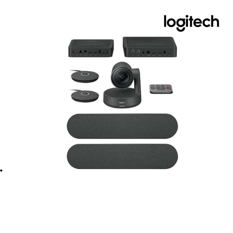 Webcam Logitech | 4k Rally Plus EU Premium Ultra-HD Conference System with Automatic Camera Control Black -960-001224
