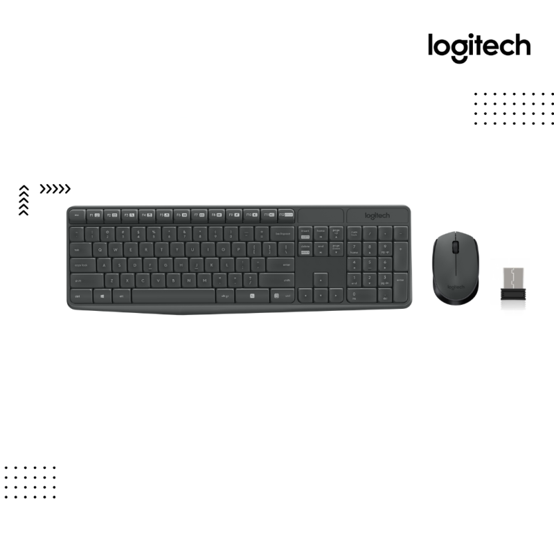 Combo Logitech | MK235 ( Keyboard+Mouse )- Wireless USB