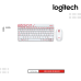 Combo Logitech | MK240 ( Keyboard+Mouse ) Wireless-WHITE