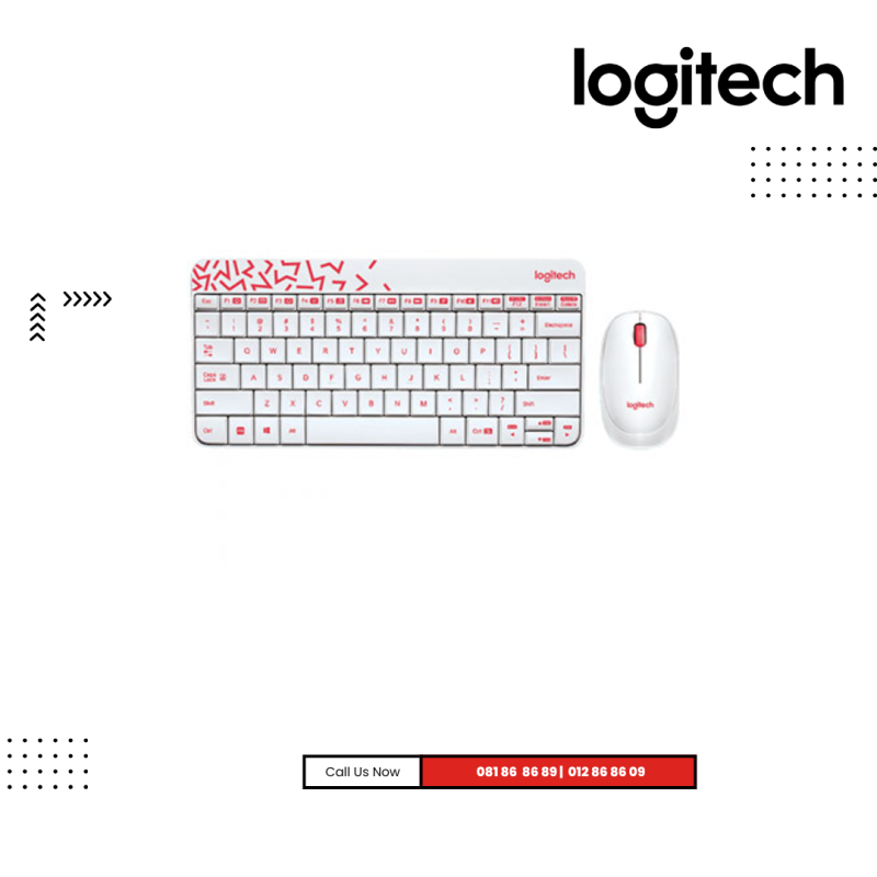 Combo Logitech | MK240 ( Keyboard+Mouse ) Wireless-WHITE