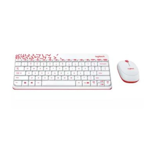 Combo Logitech | MK240 ( Keyboard+Mouse ) Wireless-WHITE