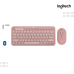 Combo Logitech | Pebble 2 Combo - TONAL ROSE ( Keyborad+Mouse ) -Bluetooth