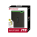 External Transcend HDD | ( 2TB )Slim Storejet 2.5" 25M3C USB3.1 Gen 1, Portable HDD Type-C, TS2TSJ25M3C