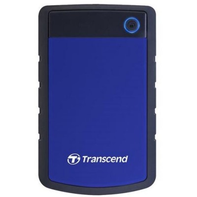 External Transcend HDD |  ( 4TB ) 2.5" Portable HDD, StoreJet H3B, Blue, Anti-shock TS4TSJ25H3B