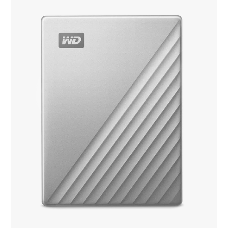 External WD HDD | ( 2TB )  Passport Ultra 2TB USB C+A 3.2 ( Blue, Gold  )