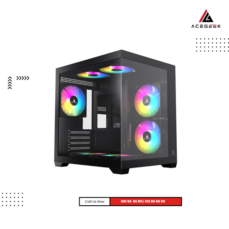 Case Acegeek | Neptune  (M-ATX) -Black