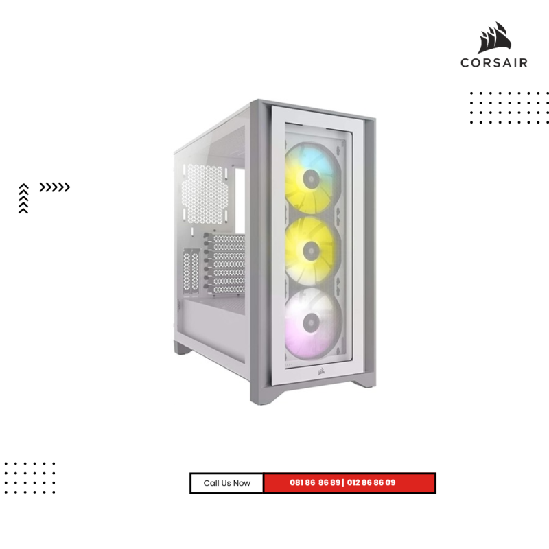 Case CORSAIR | iCUE 4000X RGB Tempered Glass Mid-Tower, White
