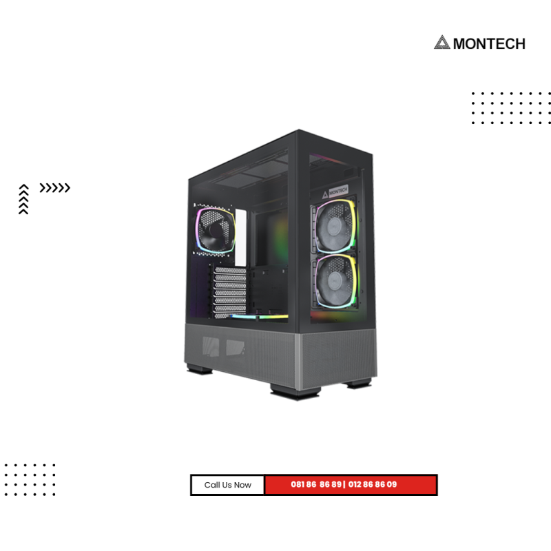 Case MONTECH | SKY TWO-BLACK