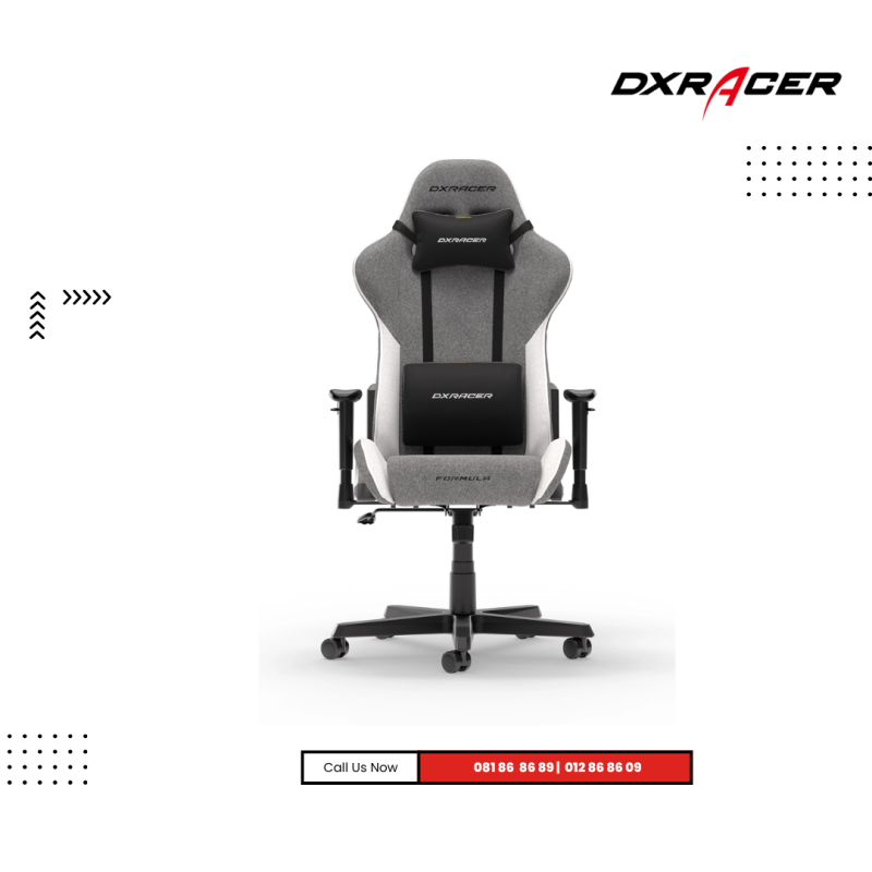 Chair DXRacer  | DXRacer Formular Series Grey White Gaming Chair Size L