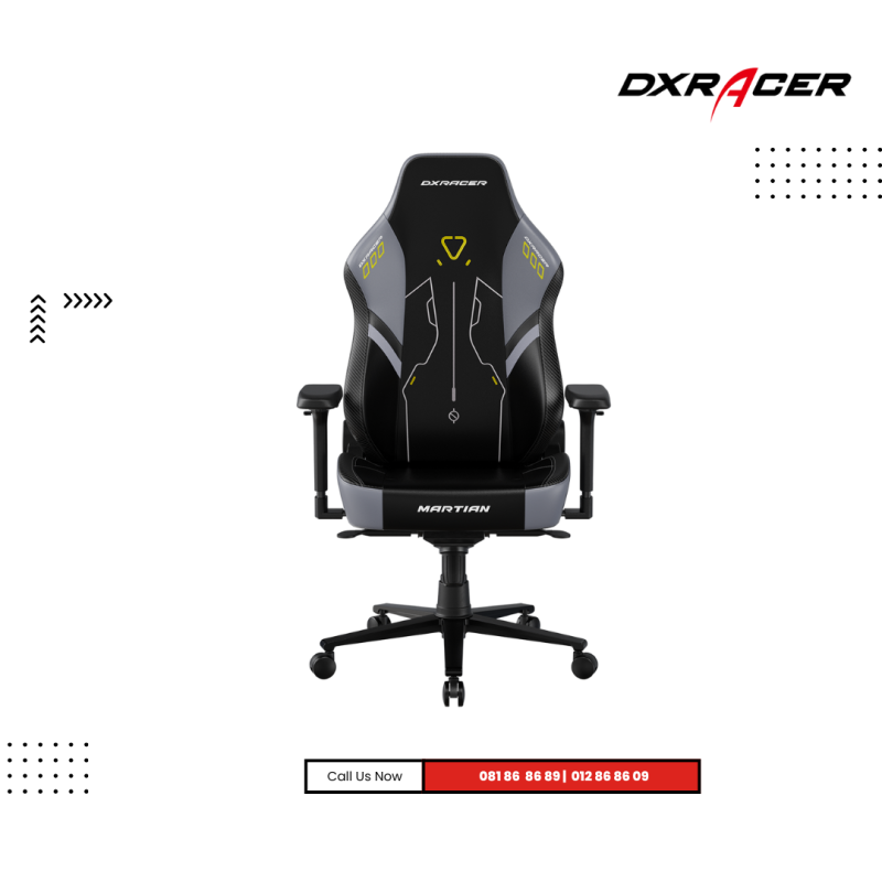 Chair DXRacer | Martian Series Black Grey Gaming Chair Size L