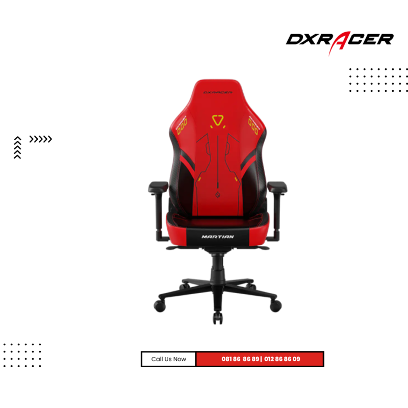 Chair DXRacer | Martian Series Black Red Gaming Chair Size L