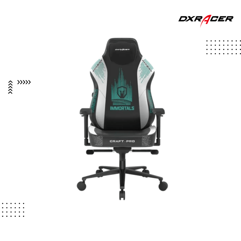 Chair DXRacer | PC Gaming Craft L Immortals Black White