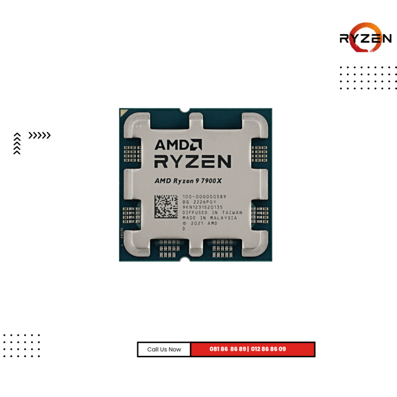 CPU AMD 9 | AMD Ryzen™ 9 7900X ( Tray ) ( 12 Core, 24 Threads)