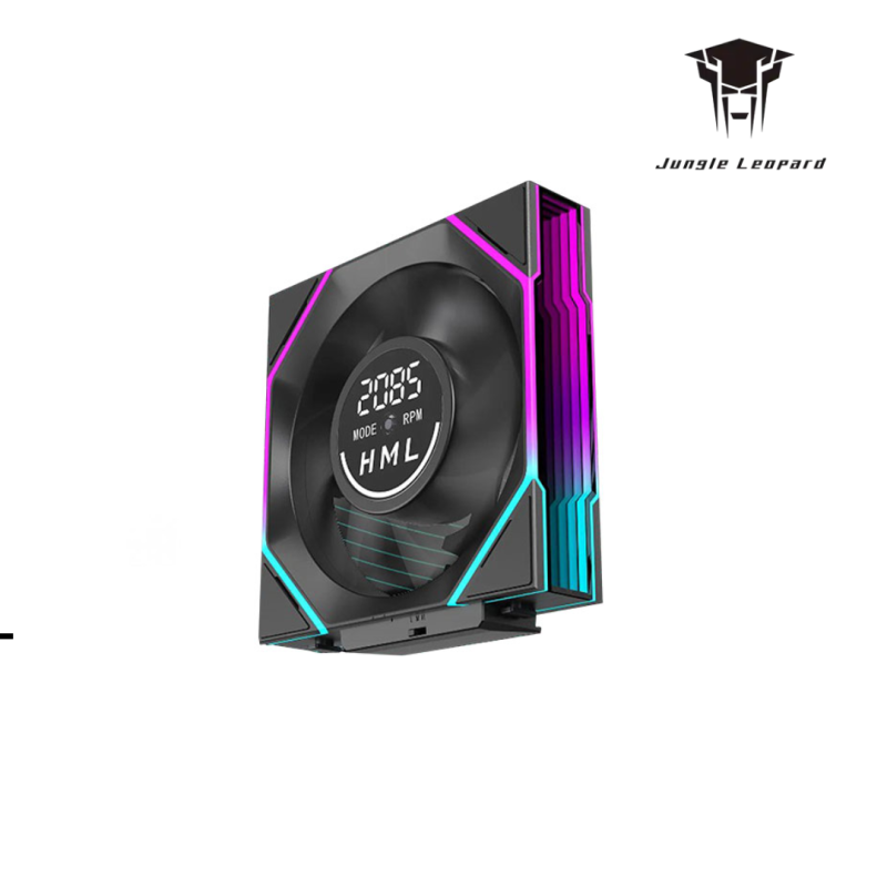 Case Fan | JUNGLE LEOPARD INTERSTELLAR V4 DGT BLOCK FAN BLACK-Forward