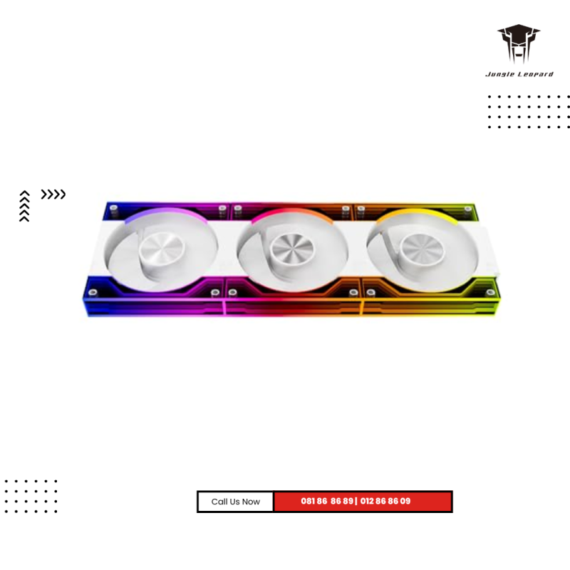 Case Fan | Jungle Leopard Interstellar Block V3 White 3pack