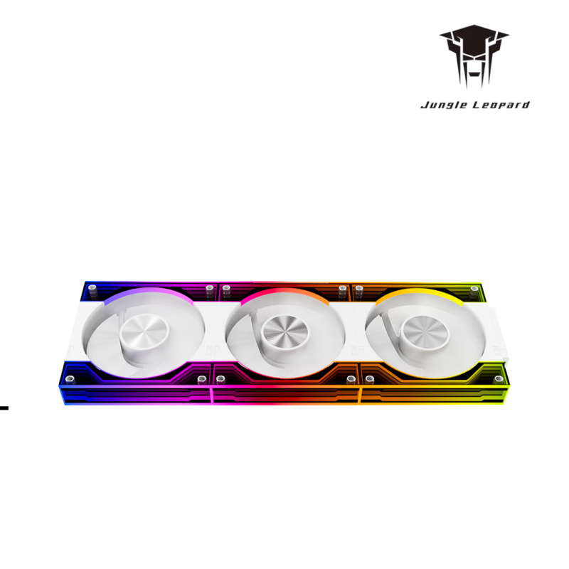 Case Fan | Jungle Leopard Interstellar Block V3 White 3pack (Forward Or Reverse )