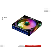 Case Fan | PRISM 6 PRO ARGB Black Reverse
