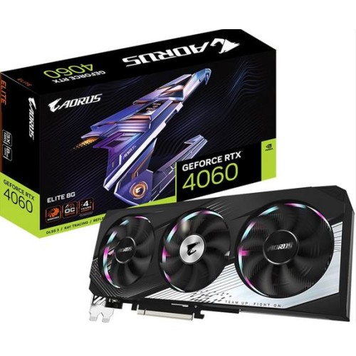 GPU GIGABYTE | NVIDIA GeForce® AORUS RTX™ 4060 ELITE ( 8GB  )