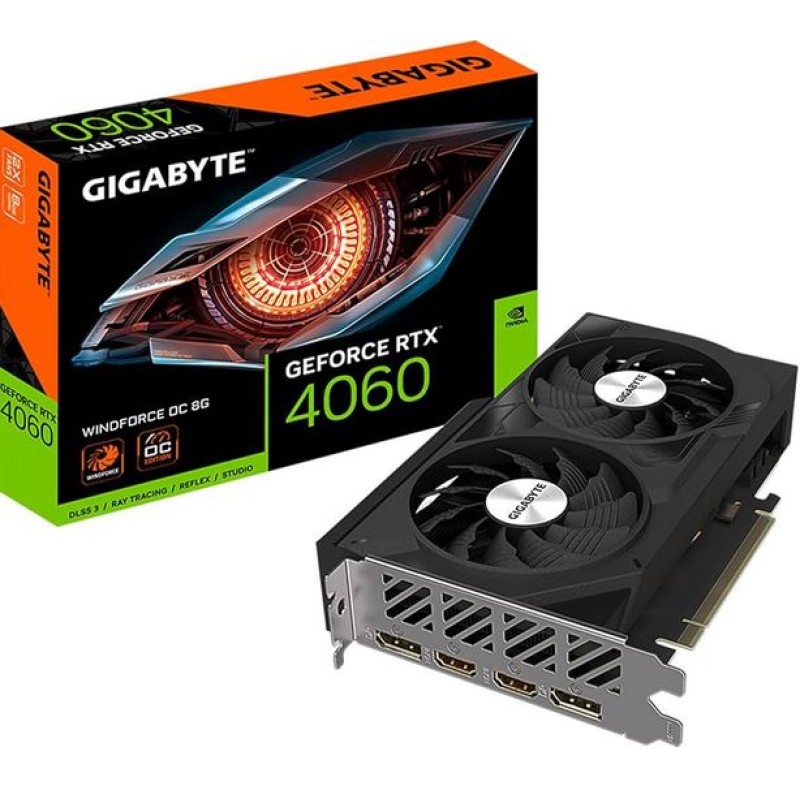 GPU GIGABYTE | NVIDIA GeForce® RTX™ 4060 WINDFORCE OC - ( 8GB )