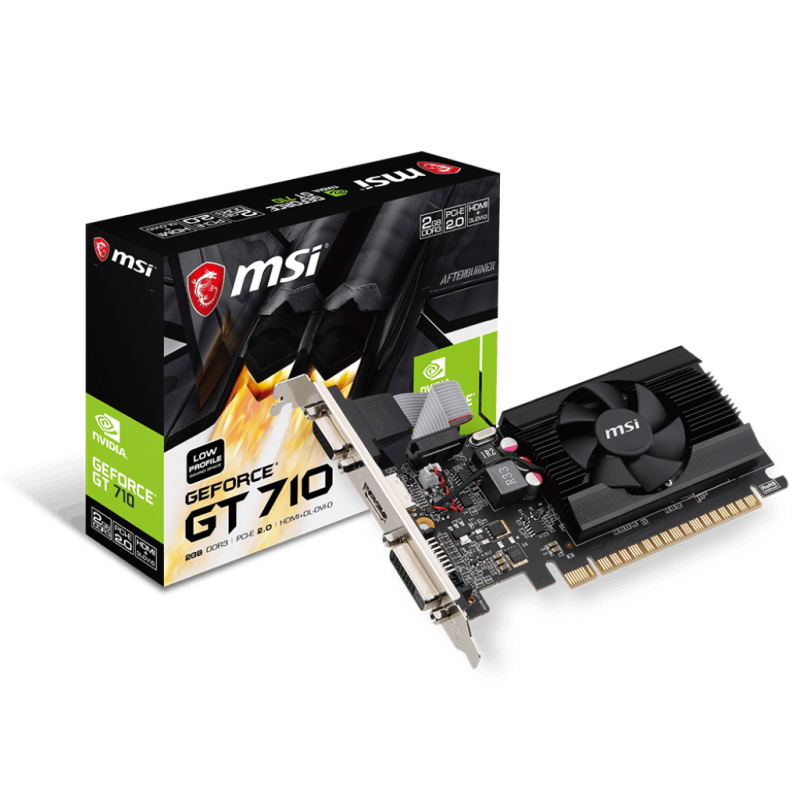 GPU MSI  | NVIDIA GeForce® GT 710 2GD3H LP-( 2GB  )