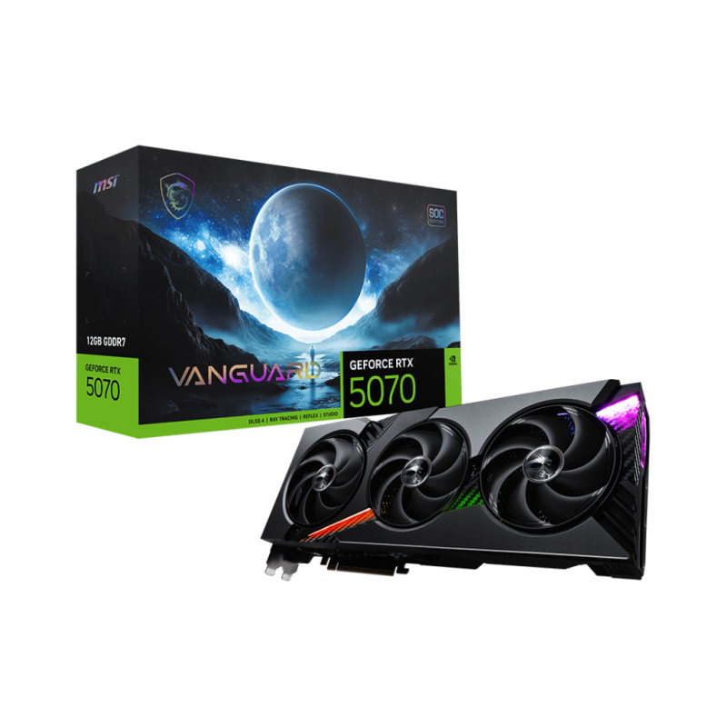 GPU MSI | NVIDIA GeForce® RTX 5070 ( 12GB  ) VANGUARD SOC