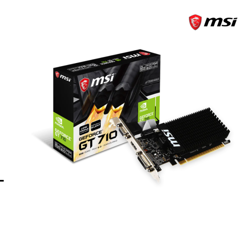 GPU MSI  | NVIDIA GeForce® GT 710 2GD3H LP-( 2GB  )