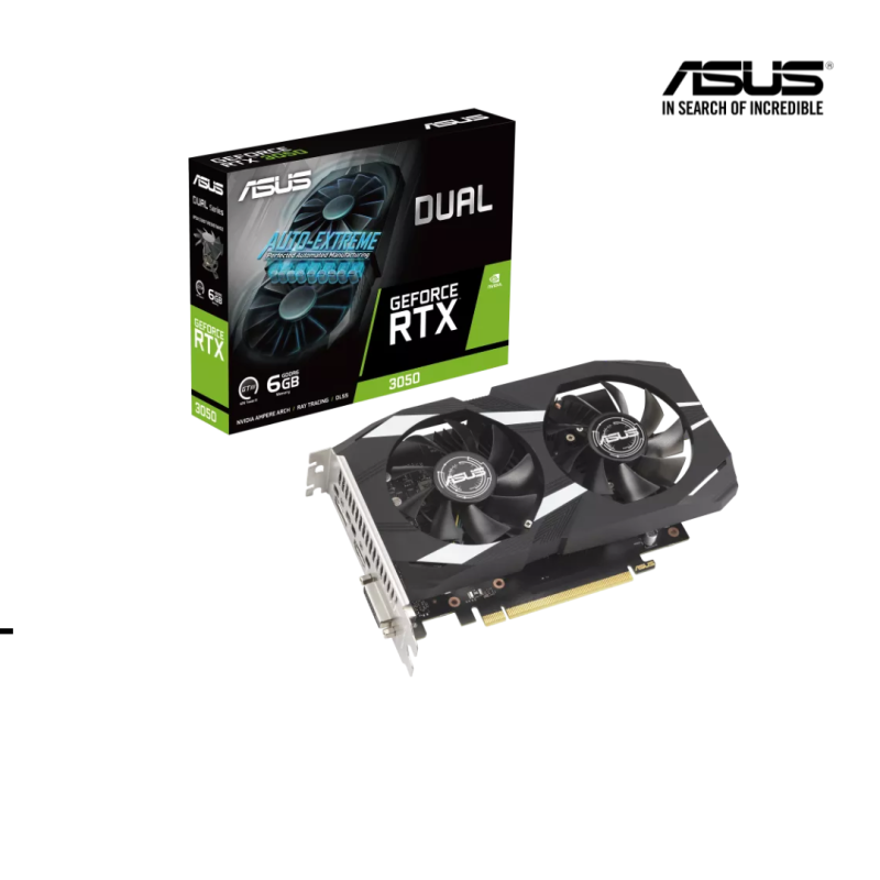 GPU ASUS | NVIDIA GeForce® DUAL-RTX3050-O6G ( 6GB )   GDDR6