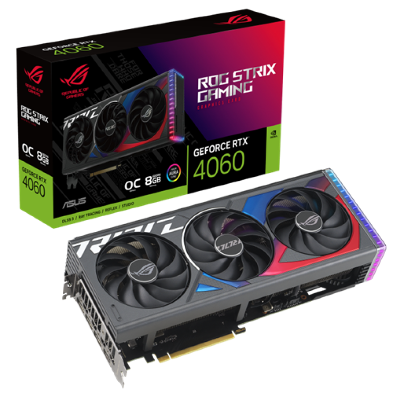 GPU ASUS | NVIDIA GeForce® ROG-STRIX-RTX4060-OC ( 8GB )-GAMING