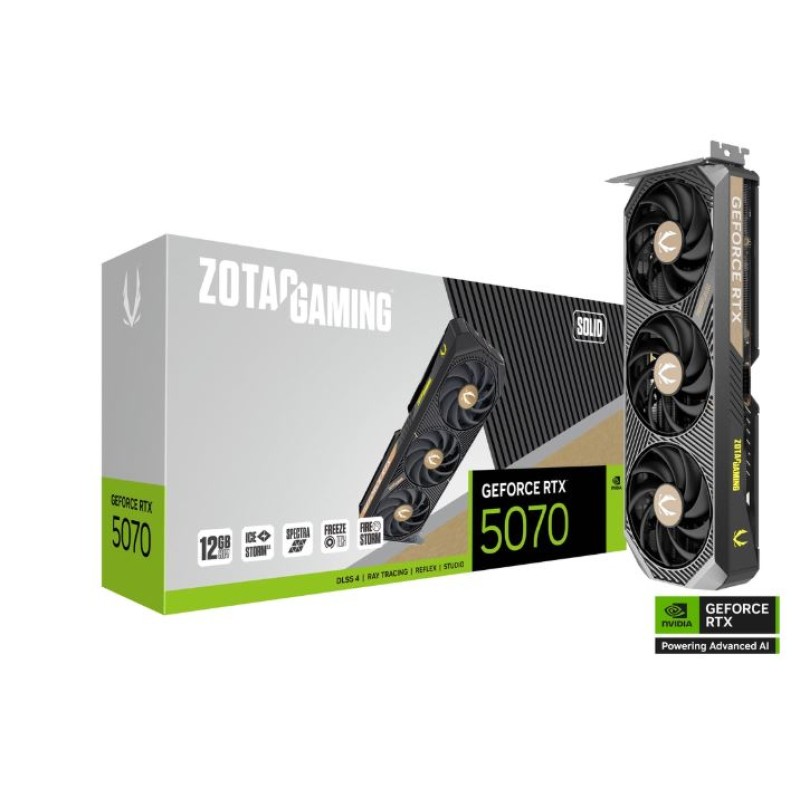 GPU ZOTAC  | NVIDIA GeForce® RTX 5070 SOLID-(12GB )