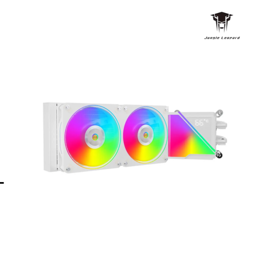 Liquid Cooler | Jungle Leopard​​ Stellar Realm 240 White - Smart temperature Display