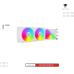 Liquid Cooler | Jungle Leopard​​ Stellar Realm 240 White - Smart temperature Display
