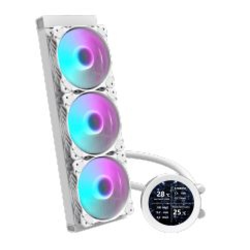 Liquid Cooler | Darkflash DN360D White ( Temperature Display )