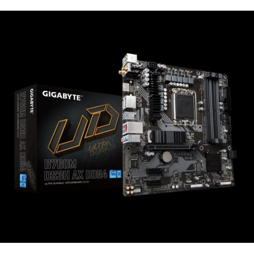 Motherboard GYGABYTE |  B760M DS3H AX WIFI  DDR4
