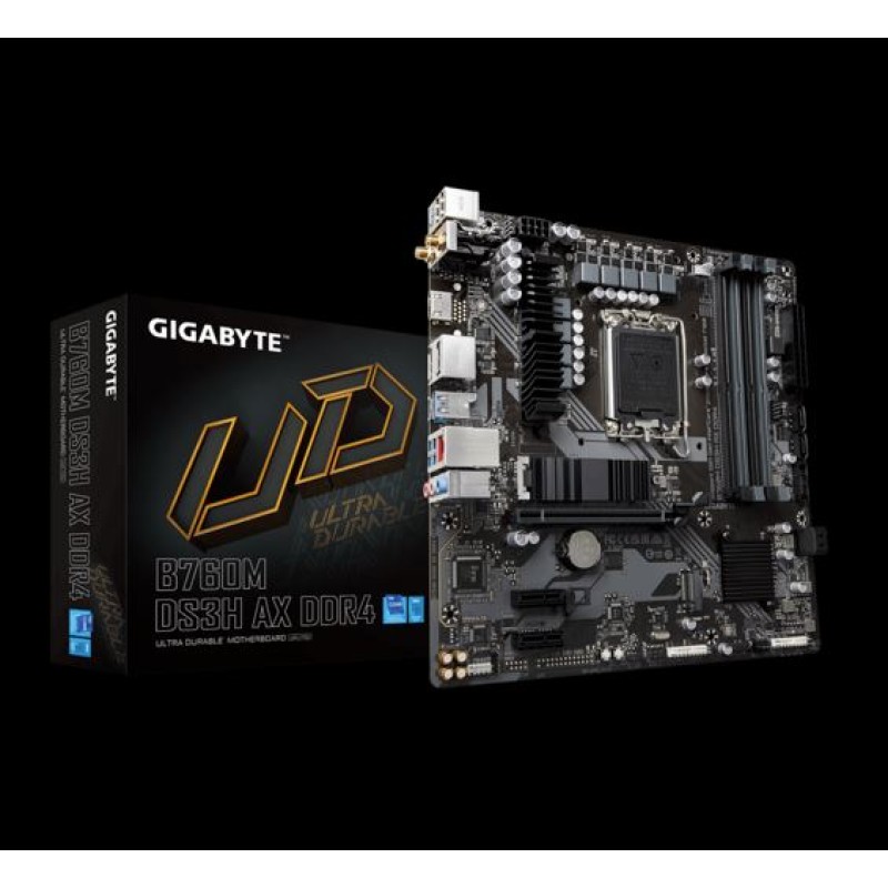 Motherboard GYGABYTE |  B760M DS3H AX WIFI  DDR4