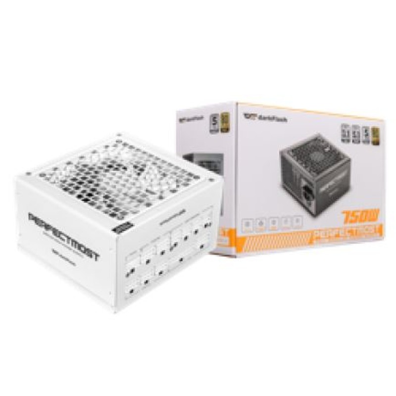 Power Supply | Darkflash PTM750 White 80+ Gold / ATX 3.1 / Full Modular) (750W )