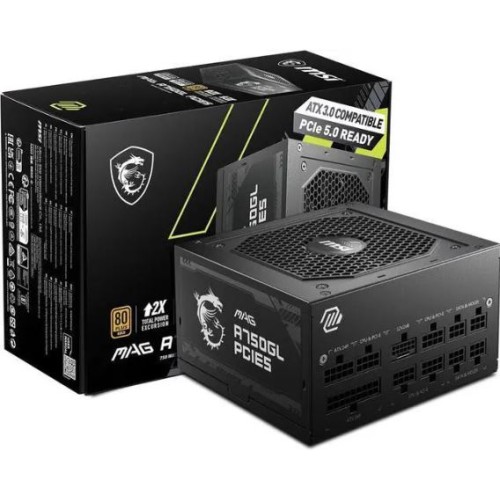 Power Supply MSI | MAG A1000GL PCIe5 -Black  ( 1000W )