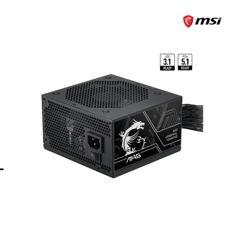 Power Supply MSI | MAG A750BN PCIE5 III-Black   ( 750W )