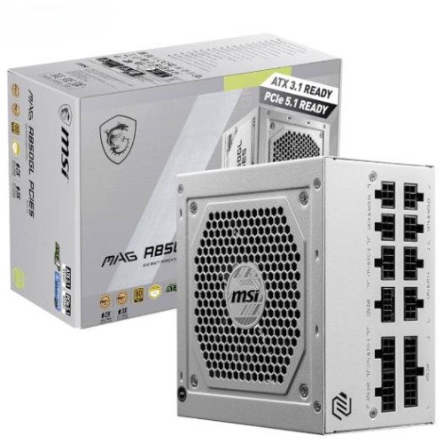 Power Supply MSI | MAG A850GL PCIE5- White  ( 850W )