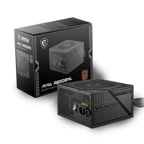 Power Supply MSI | MAG A650BNL -Black  ( 650W )