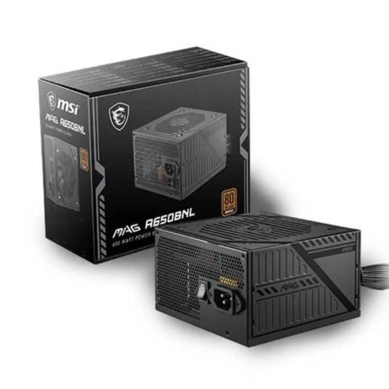 Power Supply MSI | MAG A650BNL -Black  ( 650W )