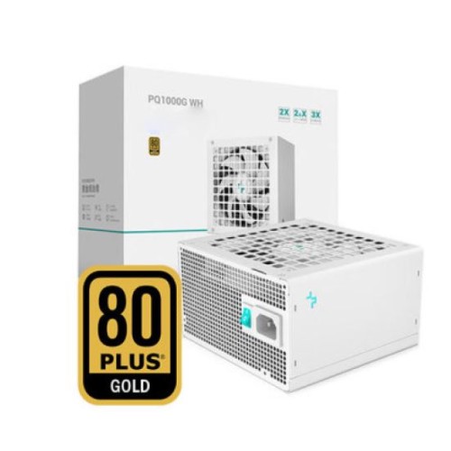 Power Supply | Deepcool  PQ1000G White (ATX 3.1 / 80 Plus Gold / Full Modular)  ( 1000W )