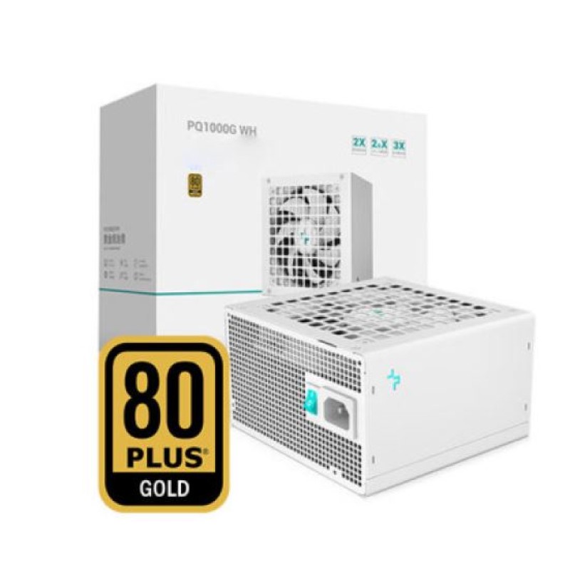 Power Supply | Deepcool  PQ1000G White (ATX 3.1 / 80 Plus Gold / Full Modular)  ( 1000W )