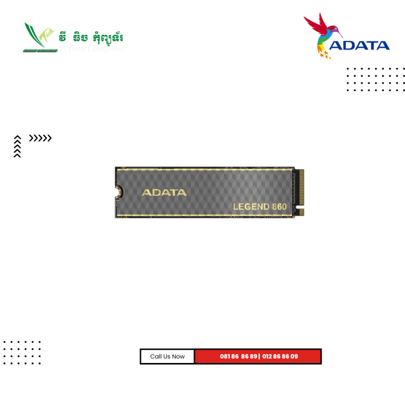 SSD ADATA | LEGEND 860-1TB ( Gen 4 x4 ) M.2 PCIE NVME