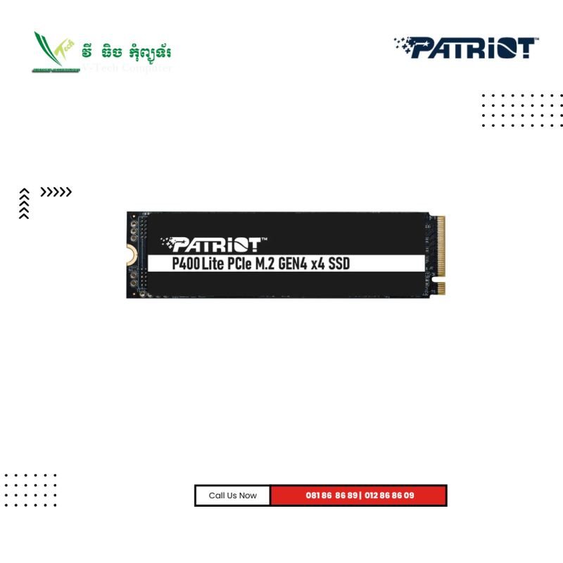 SSD Patriot | P410 -1TB (4x4 )  NVMe PCIe M.2
