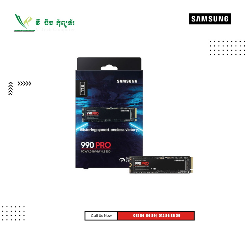SSD Samsung | 990 PRO -1TB ( 4x4 ) PCIE NVME M.2​ ( New Box )