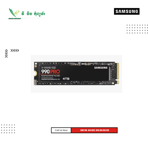 SSD Samsung | 990 PRO -4TB ( 4x4 ) PCIE NVME M.2 ( NO BOX )