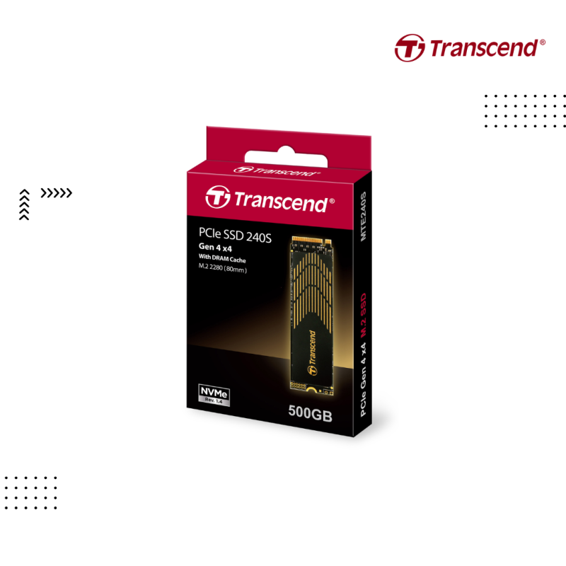 SSD Transcend | MTE240S- 500GB ( Gen 4 x4 ) M.2 PCIE NVME