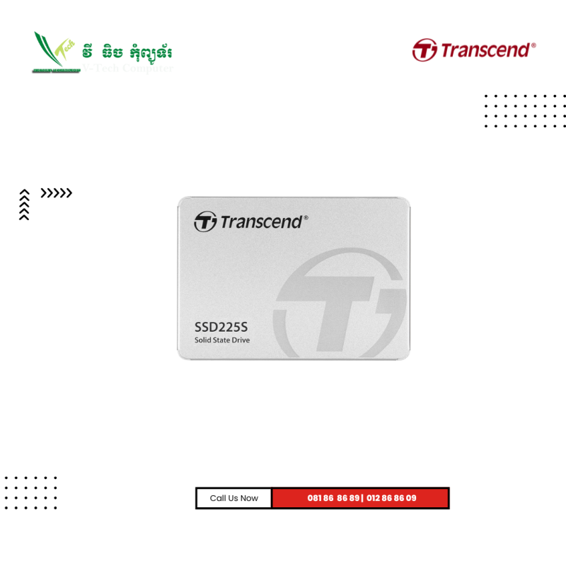 SSD Transcend | TS500GSSD225S-( 500GB ) SATA 2.5"